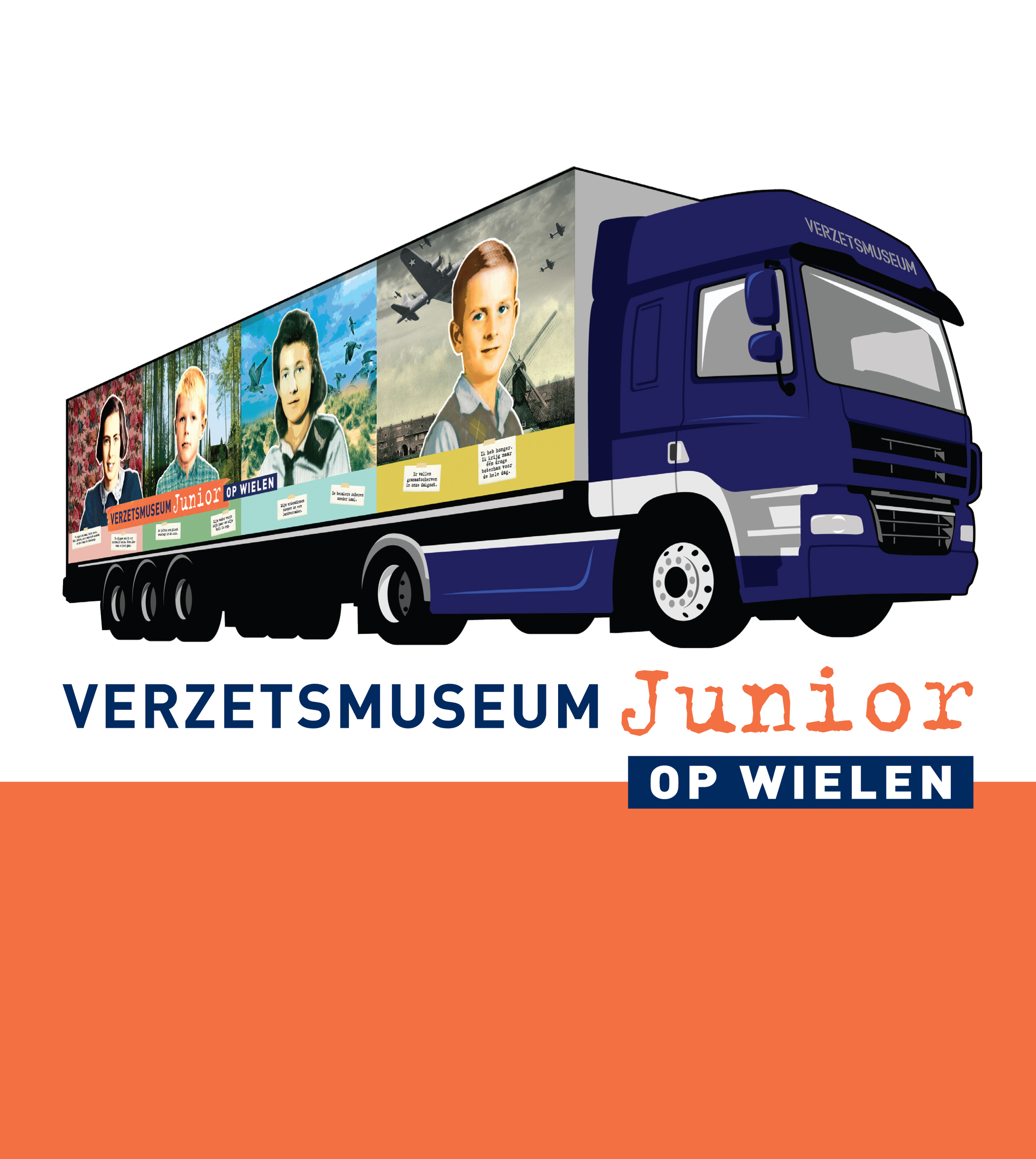 Verzetsmuseum Junior op Wielen op het Raadhuisplein